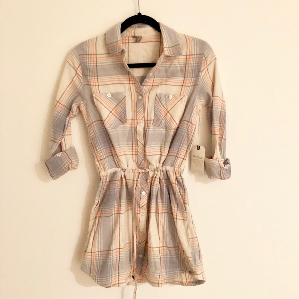 Cute Plaid Element Tunic
